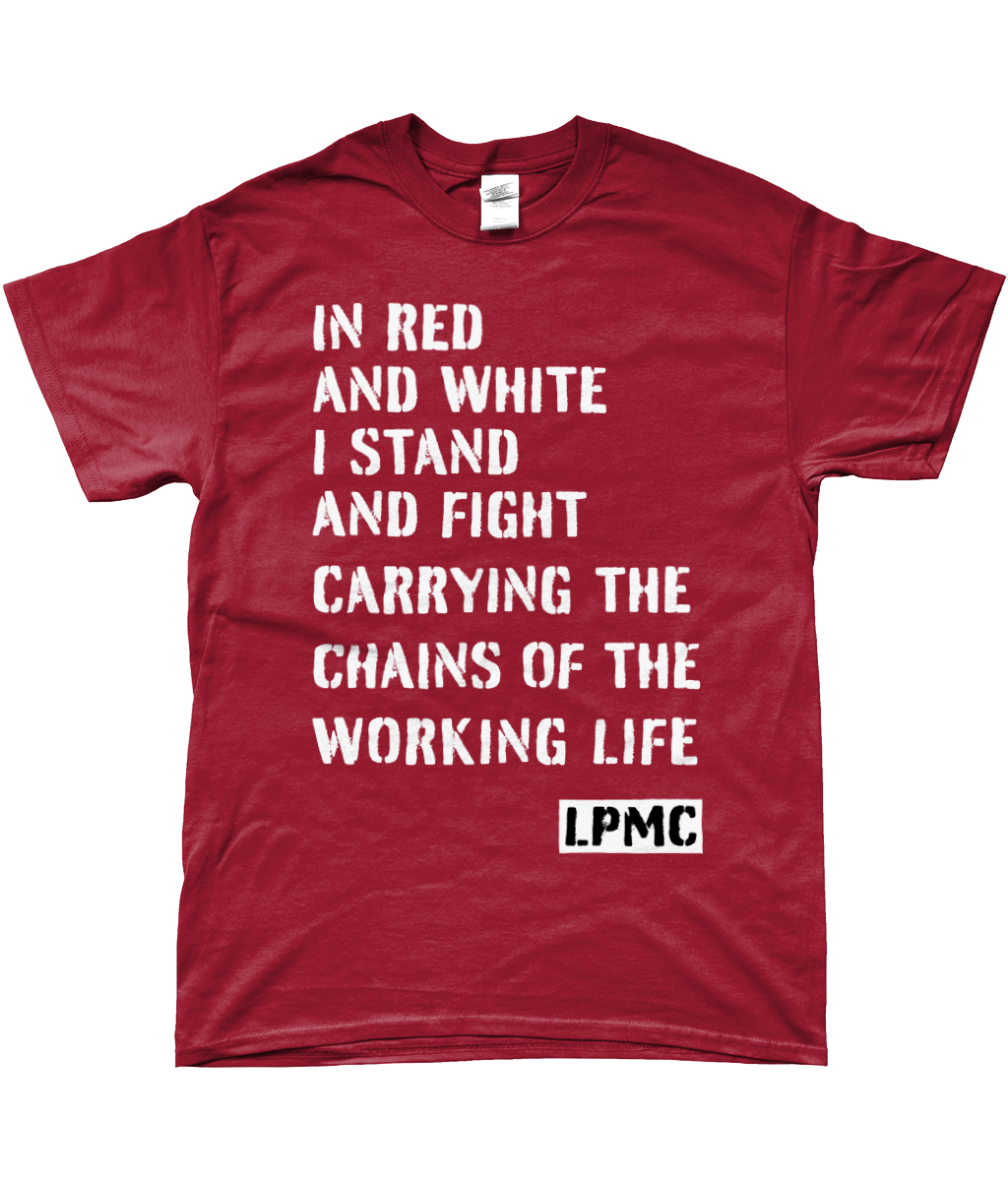 In Red And White I Stand (White Text)